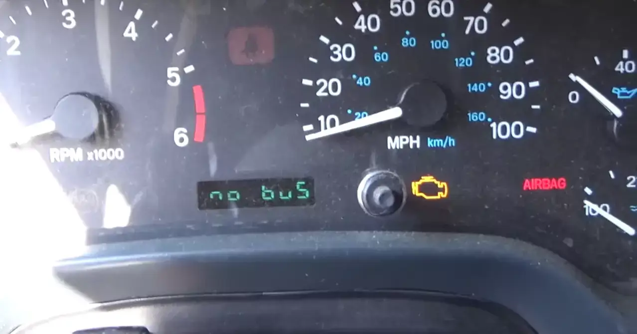 Jeep Wrangler No Bus Message on Odometer