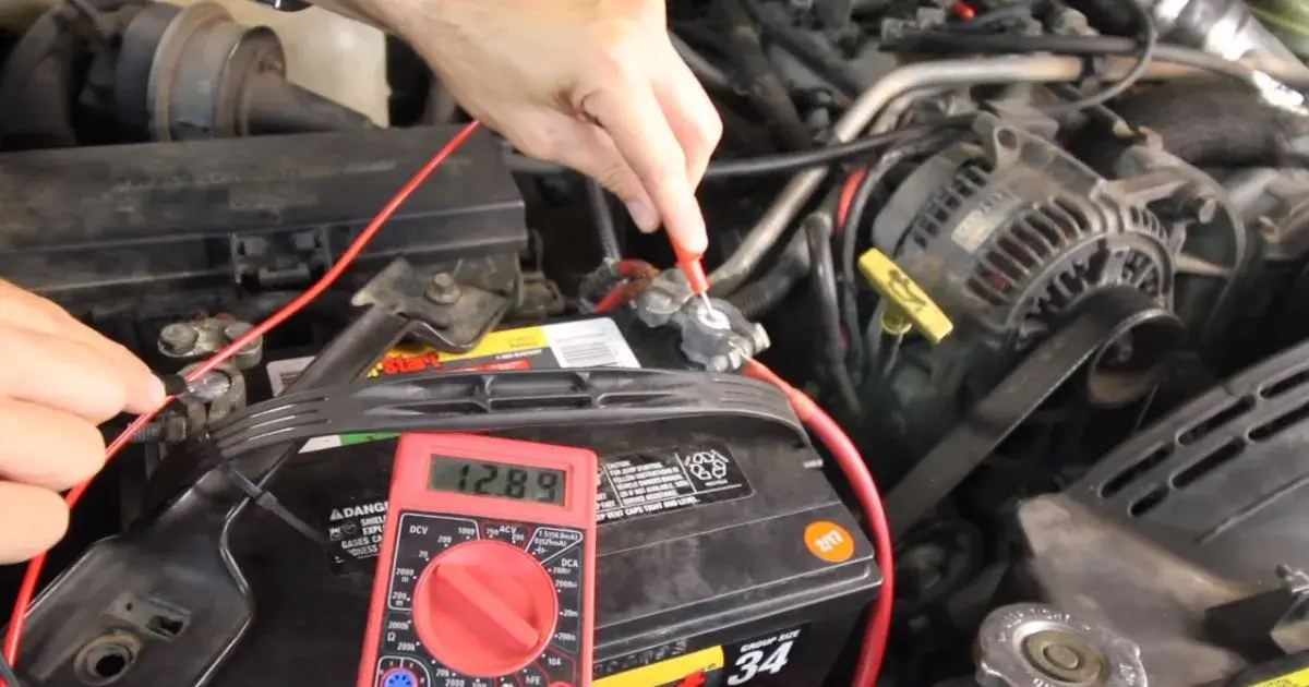 Use a multimeter to check the voltage of the battery