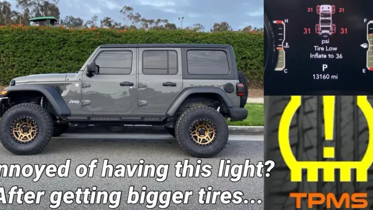 Jeep Wrangler Tire Pressure Light Won’T Turn off