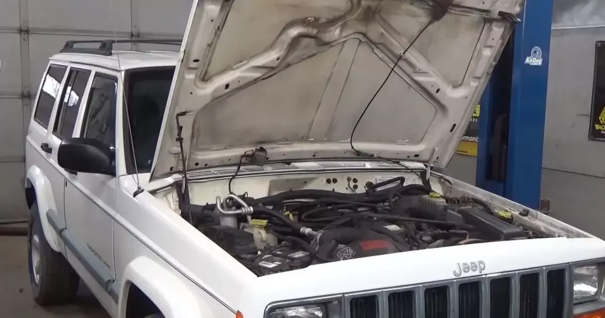Jeep Cherokee in Garage