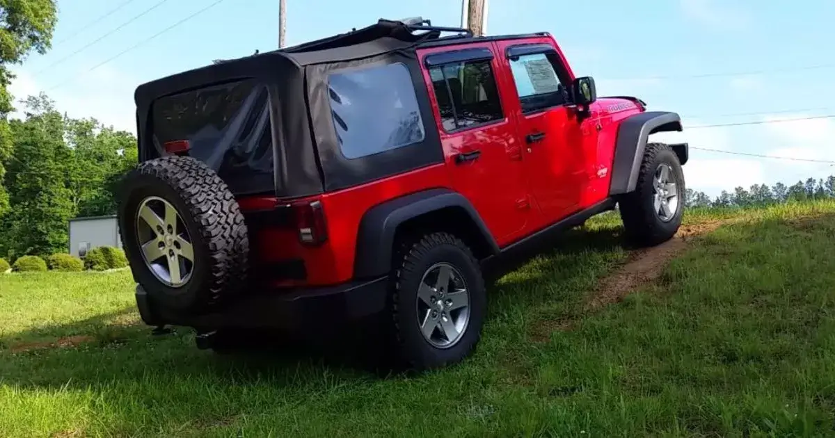 Jeep in tough terrain
