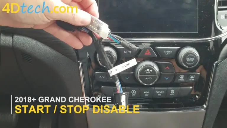 2021 Jeep Grand Cherokee Auto Start Stop Disable