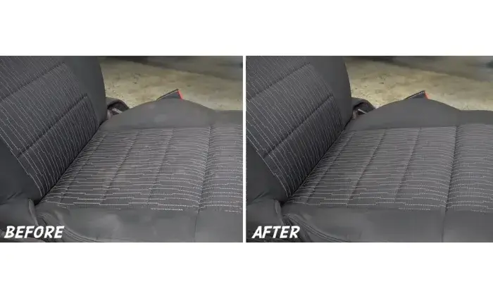 Deep Clean Jeep Seats Before After