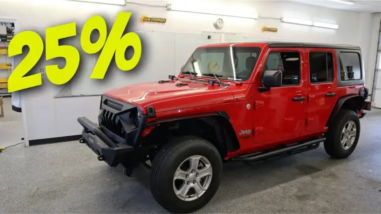 How Much to Tint Jeep Wrangler Windows